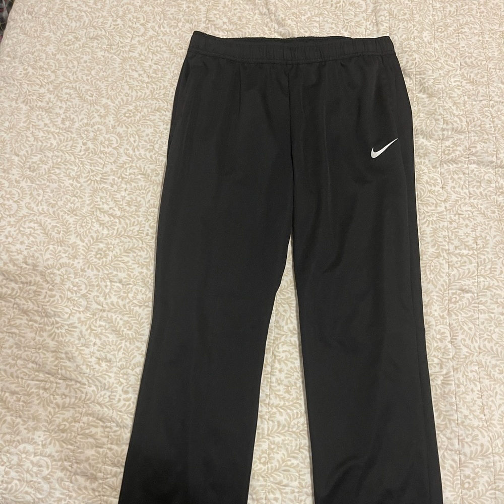 Black Nike athletic joggers